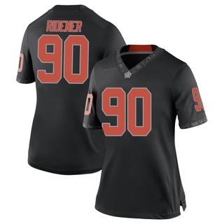 AJ Ridener Game Black Women's Oklahoma State Cowboys Football Jersey