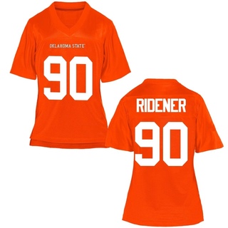 AJ Ridener Game Orange Women's Oklahoma State Cowboys Football Jersey