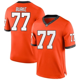 Brayden Burke Game Orange Men's Oklahoma State Cowboys Football Jersey
