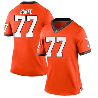Brayden Burke Replica Orange Women's Oklahoma State Cowboys Football Jersey