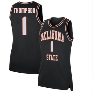Bryce Thompson Replica Black Women's Oklahoma State Cowboys Retro Basketball Jersey