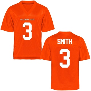 Cam Smith Replica Orange Men's Oklahoma State Cowboys Football Jersey