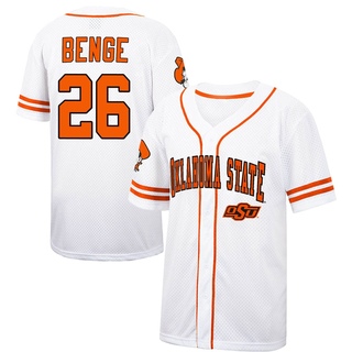 Carson Benge Replica Orange Youth Oklahoma State Cowboys Colosseum White/ Free Spirited Baseball Jersey