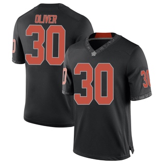 Collin Oliver Game Black Men's Oklahoma State Cowboys Football Jersey