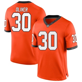 Collin Oliver Game Orange Youth Oklahoma State Cowboys Football Jersey