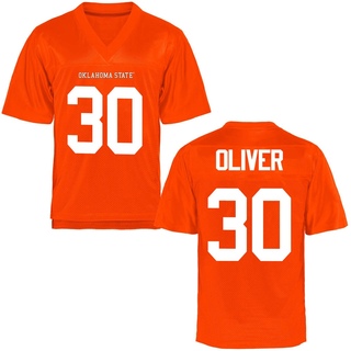 Collin Oliver Replica Orange Men's Oklahoma State Cowboys Football Jersey
