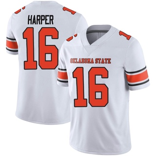 Devin Harper Limited White Men's Oklahoma State Cowboys Football Jersey