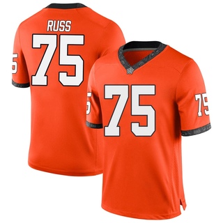 Eli Russ Game Orange Men's Oklahoma State Cowboys Football Jersey