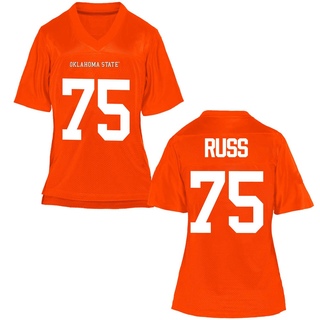 Eli Russ Game Orange Women's Oklahoma State Cowboys Football Jersey