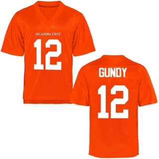 Gunnar Gundy Game Orange Men's Oklahoma State Cowboys Football Jersey
