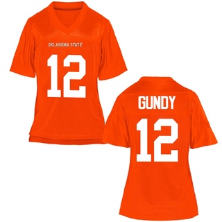 Gunnar Gundy Replica Orange Women's Oklahoma State Cowboys Football Jersey