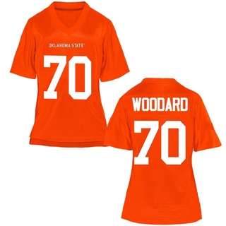 Hunter Woodard Game Orange Women's Oklahoma State Cowboys Football Jersey