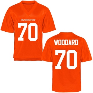 Hunter Woodard Replica Orange Men's Oklahoma State Cowboys Football Jersey