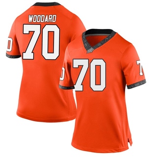 Hunter Woodard Replica Orange Women's Oklahoma State Cowboys Football Jersey