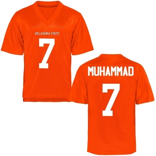 Jabbar Muhammad Replica Orange Men's Oklahoma State Cowboys Football Jersey