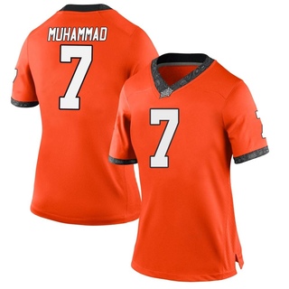 Jabbar Muhammad Replica Orange Women's Oklahoma State Cowboys Football Jersey