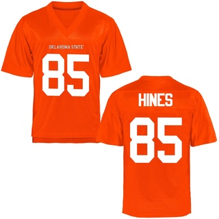 Justin Hines Game Orange Men's Oklahoma State Cowboys Football Jersey