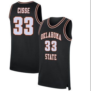 Moussa Cisse Replica Black Men's Oklahoma State Cowboys Retro Basketball Jersey