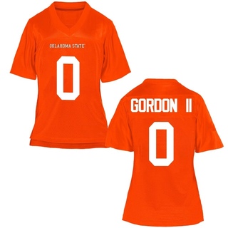 Ollie Gordon Game Orange Women's Oklahoma State Cowboys Football Jersey