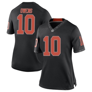 Rashod Owens Game Black Women's Oklahoma State Cowboys Football Jersey