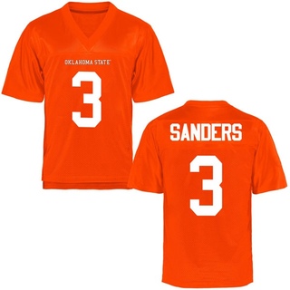 Spencer Sanders Replica Orange Men's Oklahoma State Cowboys Football Jersey