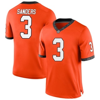 Spencer Sanders Replica Orange Men's Oklahoma State Cowboys Football Jersey